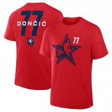 Luka Dončić Red 2026 NBA All-Star Game Name & Number T-Shirt