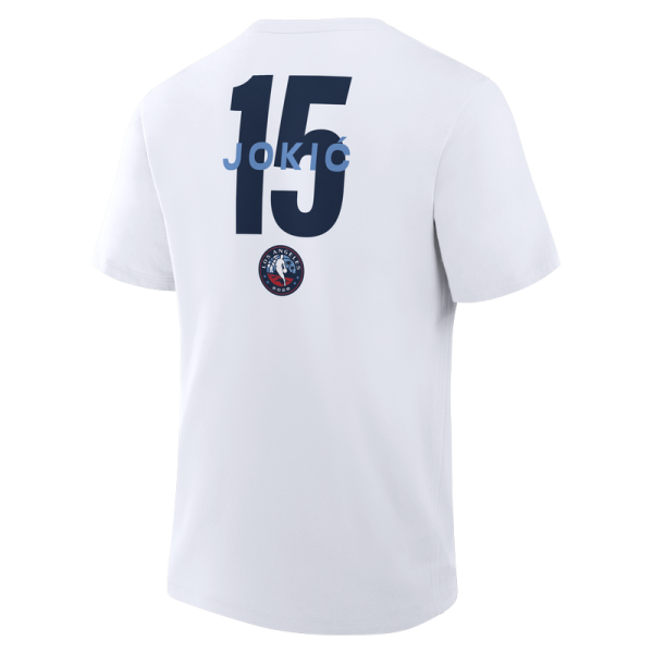 Nikola Jokić White 2026 NBA All-Star Game Name & Number T-Shirt