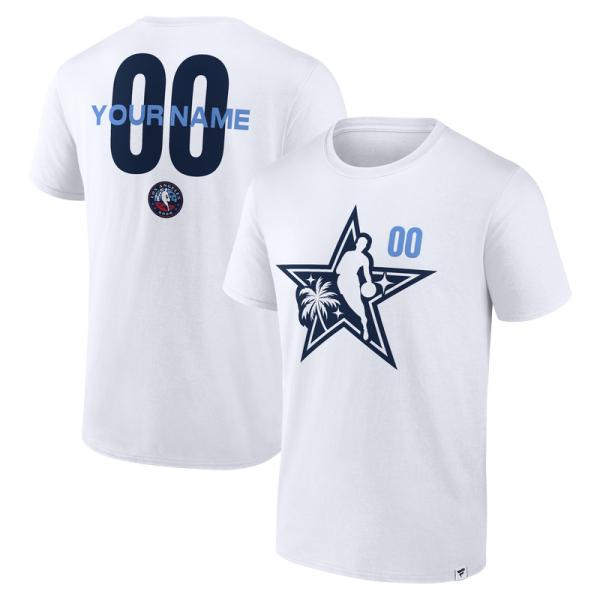 White 2026 NBA All-Star Game Pick-A-Player T-Shirt