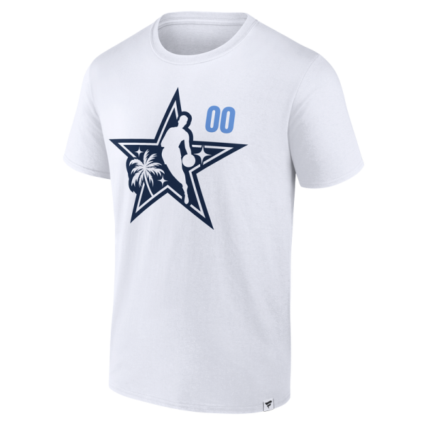 White 2026 NBA All-Star Game Pick-A-Player T-Shirt