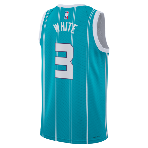 Джерси Unisex Charlotte Hornets Coby White Jordan Brand Teal Swingman - Icon Edition