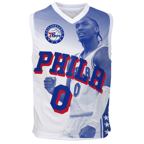 Подростковая Philadelphia 76ers Tyrese Maxey Outerstuff Royal Hometown Fashion Jersey