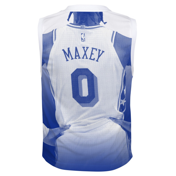 Подростковая Philadelphia 76ers Tyrese Maxey Outerstuff Royal Hometown Fashion Jersey
