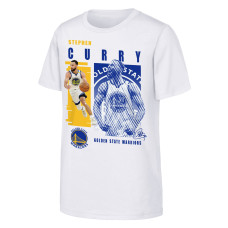 Детская футболка Golden State Warriors Stephen Curry Outerstuff White Highlights