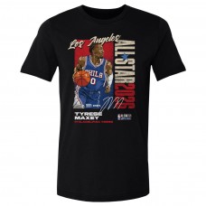Philadelphia 76ers Tyrese Maxey 500 Level Black 2026 All-Star Player T-Shirt