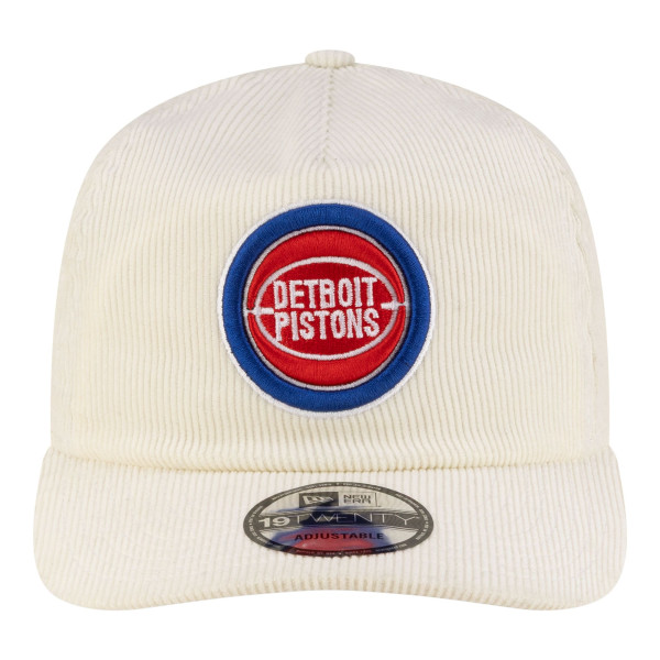 Бейсболка Detroit Pistons New Era White 19TWENTY 80s Chrome Corduroy