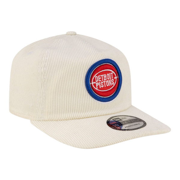 Бейсболка Detroit Pistons New Era White 19TWENTY 80s Chrome Corduroy