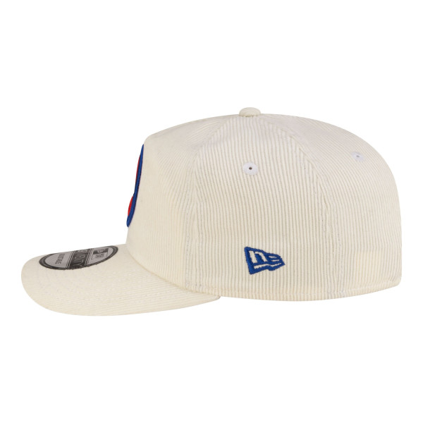 Бейсболка Detroit Pistons New Era White 19TWENTY 80s Chrome Corduroy