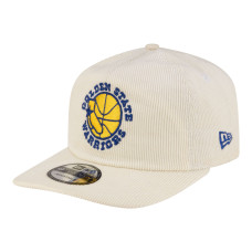 Бейсболка Golden State Warriors New Era White 19TWENTY 80s Chrome Corduroy
