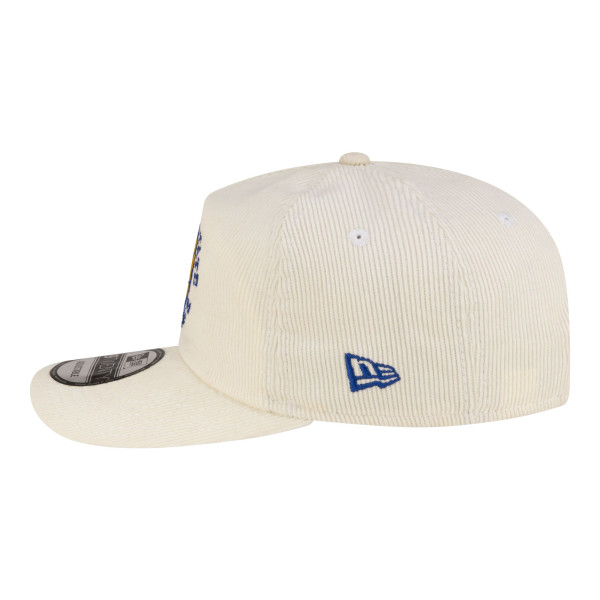 Бейсболка Golden State Warriors New Era White 19TWENTY 80s Chrome Corduroy