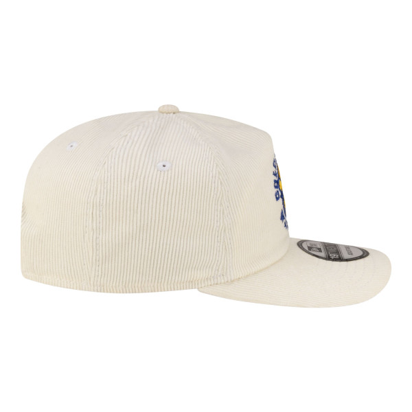 Бейсболка Golden State Warriors New Era White 19TWENTY 80s Chrome Corduroy