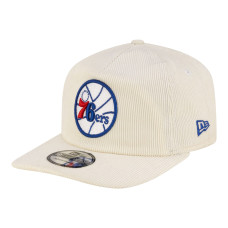 Бейсболка Philadelphia 76ers New Era White 19TWENTY 80s Chrome Corduroy