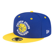 Бейсболка Golden State Warriors New Era Royal/Gold 80s Throwback 59FIFTY
