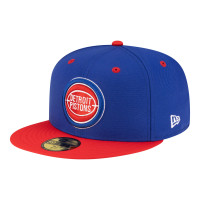 Бейсболка Detroit Pistons New Era Blue/Red 80s Throwback 59FIFTY