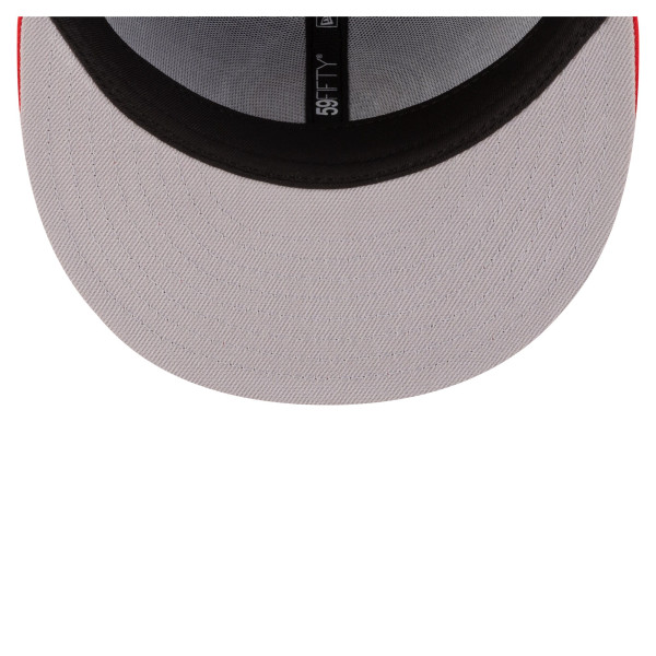 Бейсболка Detroit Pistons New Era Blue/Red 80s Throwback 59FIFTY