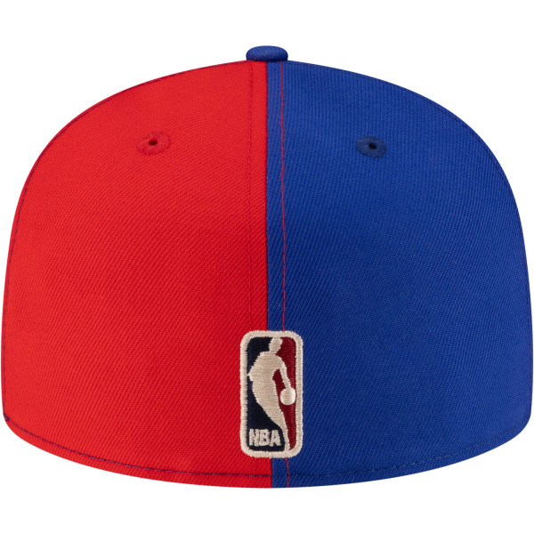 Бейсболка Philadelphia 76ers New Era Red/Royal 80s Throwback Pinwheel 59FIFTY