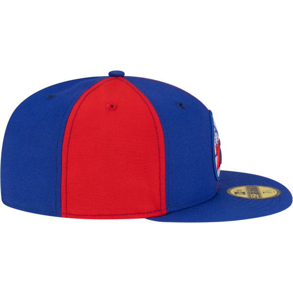 Бейсболка Philadelphia 76ers New Era Red/Royal 80s Throwback Pinwheel 59FIFTY