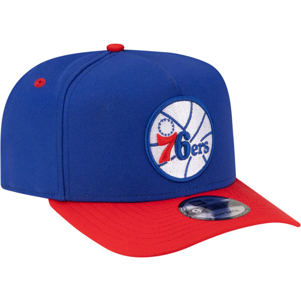 Бейсболка Philadelphia 76ers New Era Royal/Red 80s Throwback A-Frame 9FIFTY