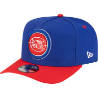 Бейсболка Detroit Pistons New Era Blue/Red 80s Throwback A-Frame 9FIFTY Snapback