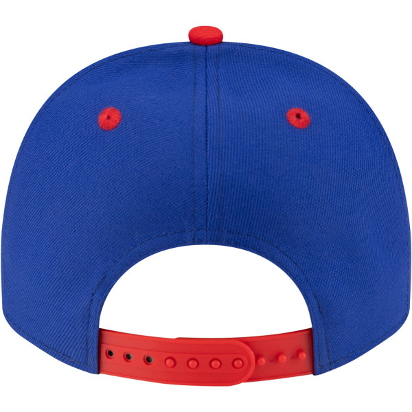 Бейсболка Detroit Pistons New Era Blue/Red 80s Throwback A-Frame 9FIFTY Snapback
