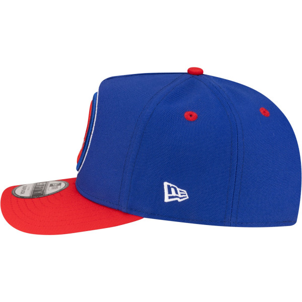 Бейсболка Detroit Pistons New Era Blue/Red 80s Throwback A-Frame 9FIFTY Snapback