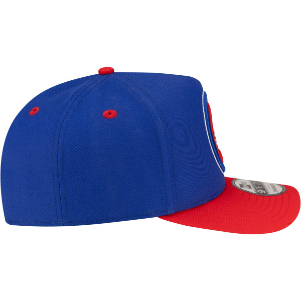 Бейсболка Detroit Pistons New Era Blue/Red 80s Throwback A-Frame 9FIFTY Snapback