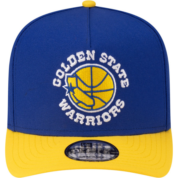 Бейсболка Golden State Warriors New Era Royal/Gold 80s Throwback A-Frame 9FIFTY
