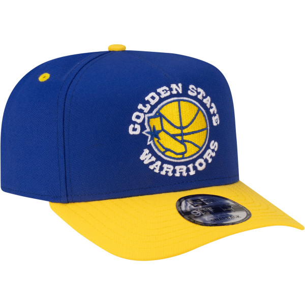 Бейсболка Golden State Warriors New Era Royal/Gold 80s Throwback A-Frame 9FIFTY