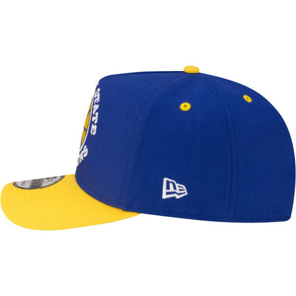 Бейсболка Golden State Warriors New Era Royal/Gold 80s Throwback A-Frame 9FIFTY