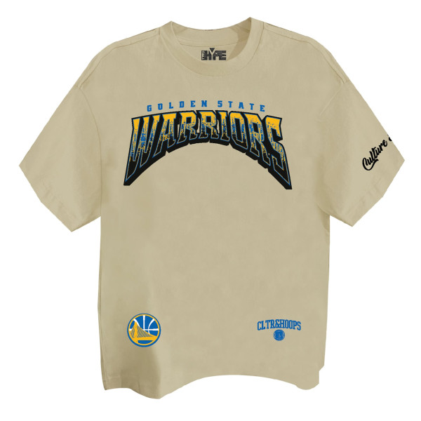 Футболка Unisex Golden State Warriors Two Hype Cream Drip & Dime Elevated Drop Shoulder