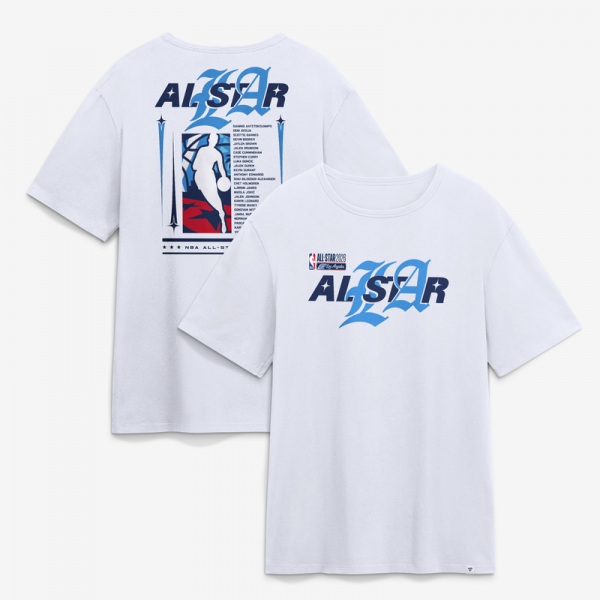 White 2026 NBA All-Star Game Lineup T-Shirt