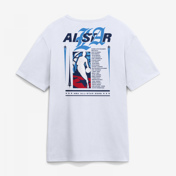 White 2026 NBA All-Star Game Lineup T-Shirt