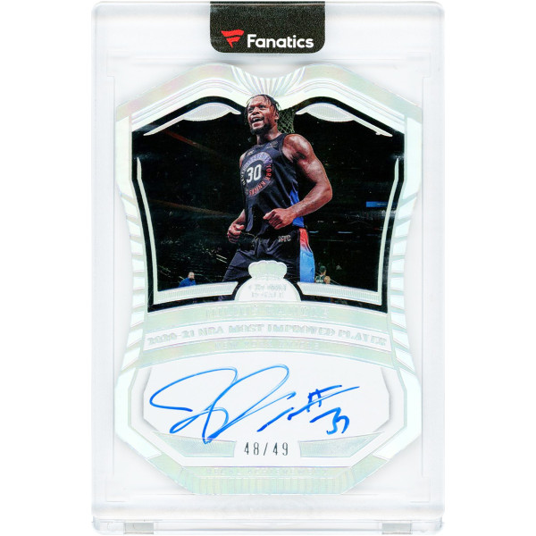 Карточка Julius Randle New York Knicks Autographed 2021-22 Panini Crown Royale NBA MIP Die Cut #RA-JRD #48/49