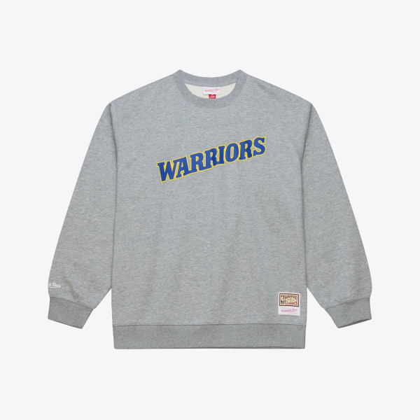 Свитшот Golden State Warriors Mitchell & Ness Heather Gray Walk-Off Fleece