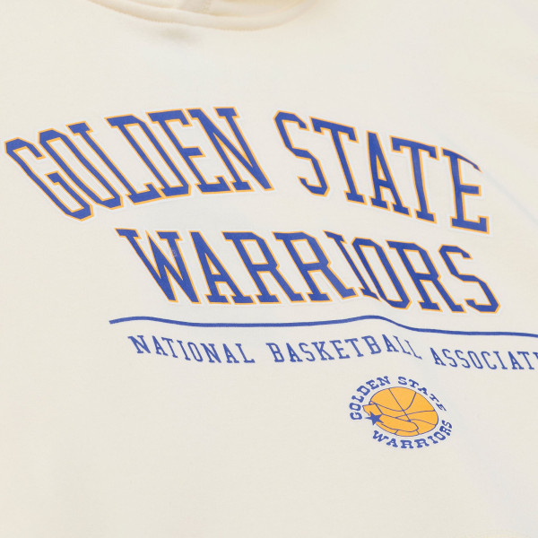Толстовка Golden State Warriors Mitchell & Ness Cream Walk-Off Fleece