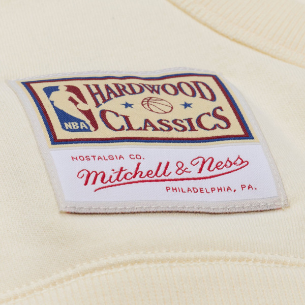 Толстовка Golden State Warriors Mitchell & Ness Cream Walk-Off Fleece