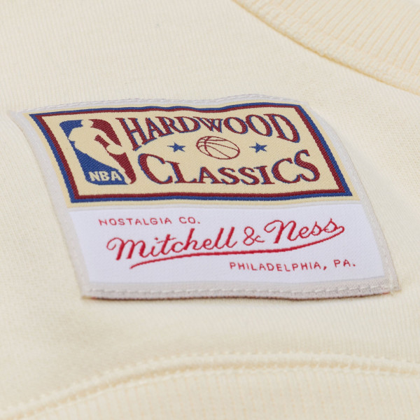 Толстовка Charlotte Hornets Mitchell & Ness Cream Walk-Off Fleece