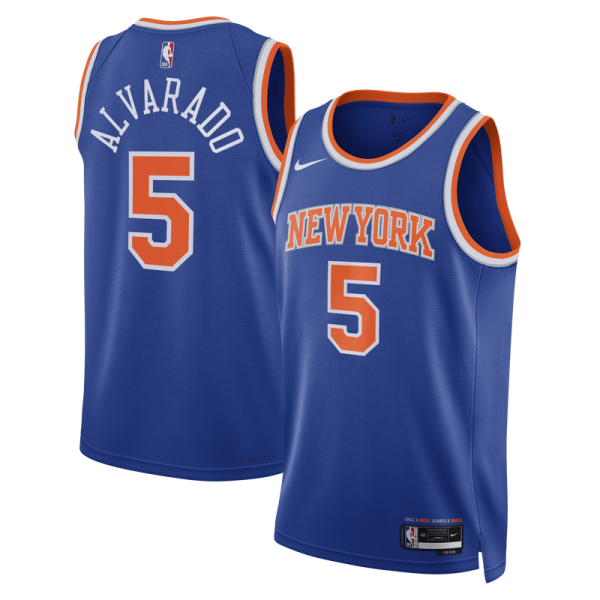 Джерси Unisex New York Knicks José Alvarado Nike Blue Swingman - Icon Edition