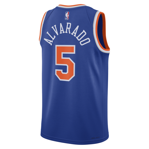 Джерси Unisex New York Knicks José Alvarado Nike Blue Swingman - Icon Edition