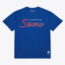 Футболка Philadelphia 76ers Mitchell & Ness Royal Vintage Wordmark