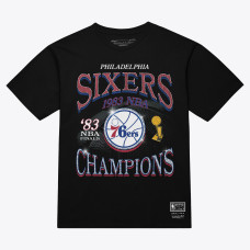 Футболка Philadelphia 76ers Mitchell & Ness Black Champions Era