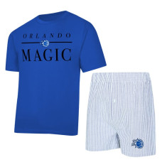 Женская футболка Orlando Magic Concepts Sport Blue/White Copeland & Shorts Sleep Set
