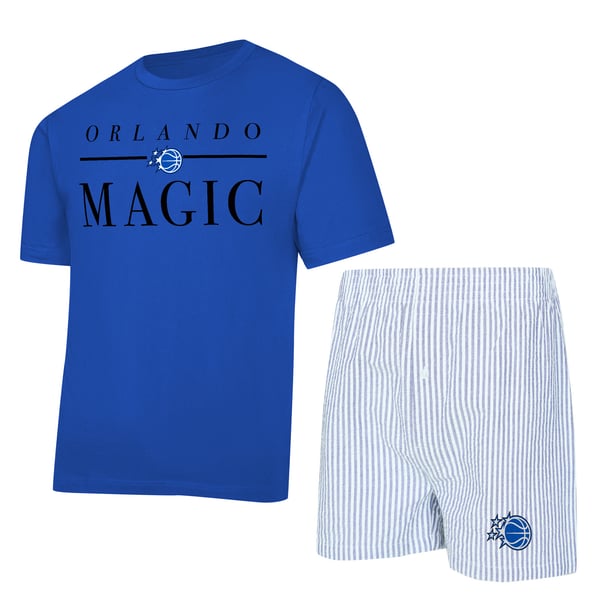 Женская футболка Orlando Magic Concepts Sport Blue/White Copeland & Shorts Sleep Set