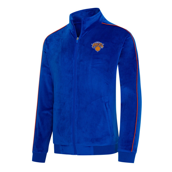 Куртка Unisex New York Knicks Concepts Sport Blue Archives Velour Full-Zip