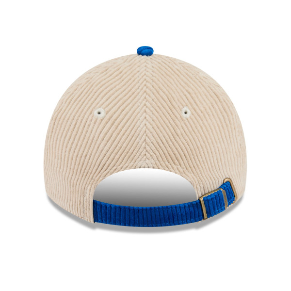 Бейсболка Golden State Warriors New Era Cream/Royal Tonal Corduroy Casual Classic
