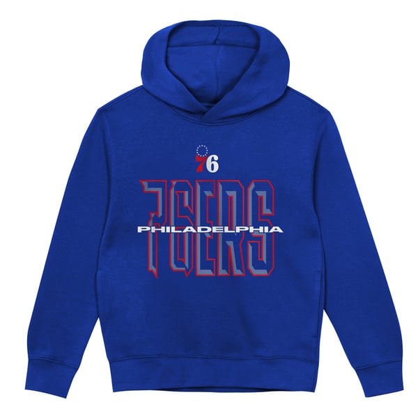 Толстовка для дошкольника Philadelphia 76ers Outerstuff Royal Field General Fleece