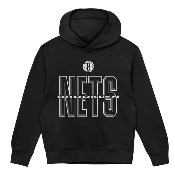 Толстовка для дошкольника Brooklyn Nets Outerstuff Black Field General Fleece