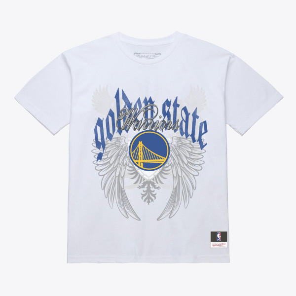 Футболка Golden State Warriors Mitchell & Ness White Old English Classic