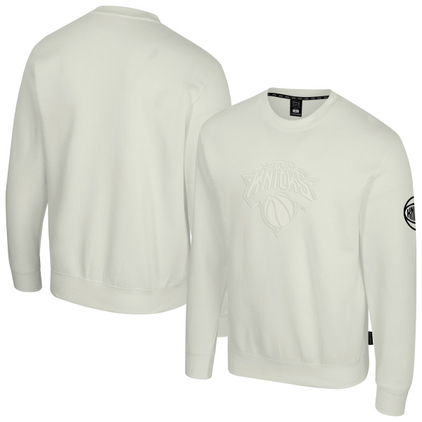 Свитшот Unisex New York Knicks Stadium Essentials Cream Debossed Monochrome Logo