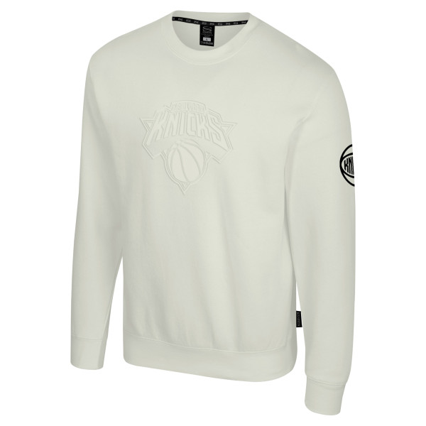 Свитшот Unisex New York Knicks Stadium Essentials Cream Debossed Monochrome Logo